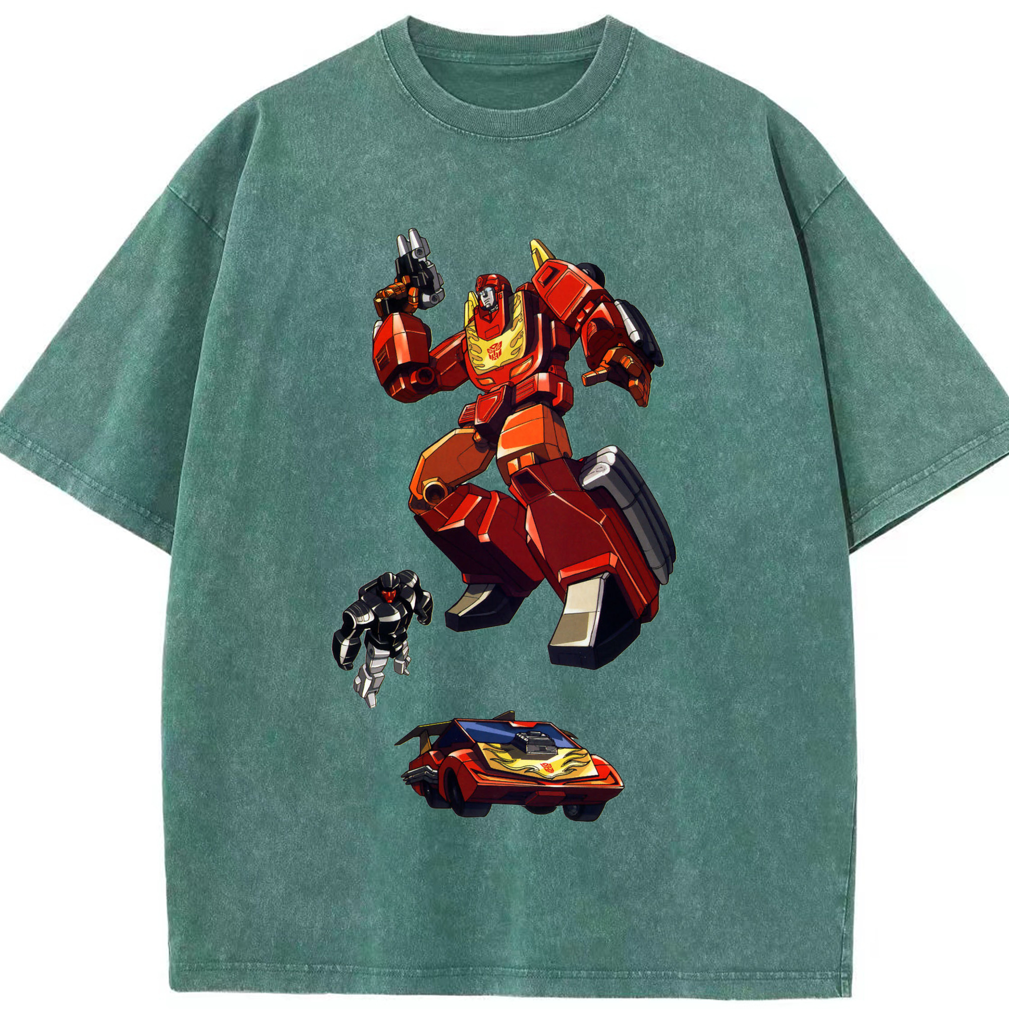 （画像用）  綿100% ヴィンテージ風 半袖Tシャツ（フロントプリント）